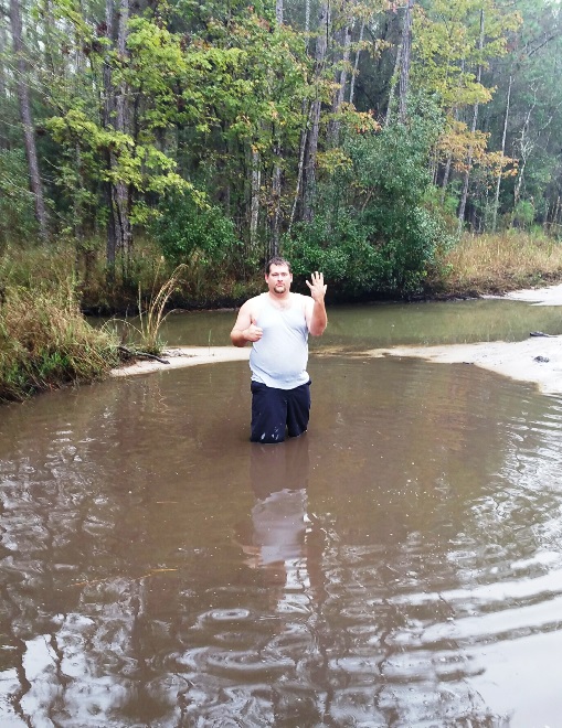 In the mud!